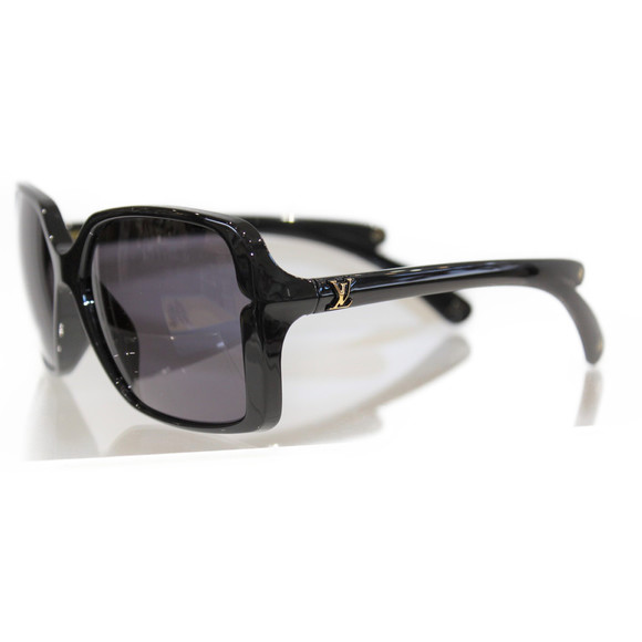 Louis Vuitton Flor Carre Sunglasses Black Gold - Picture 1 of 7